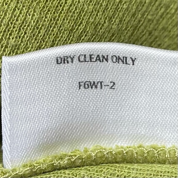 Eileen Fisher Sweater Jacket Green Lambswool Cotton Pockets Cardigan Hood Sz S - Picture 5 of 8